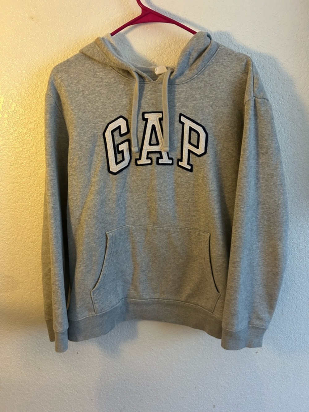 GAP Light Gray Pullover Hoodie with Logo